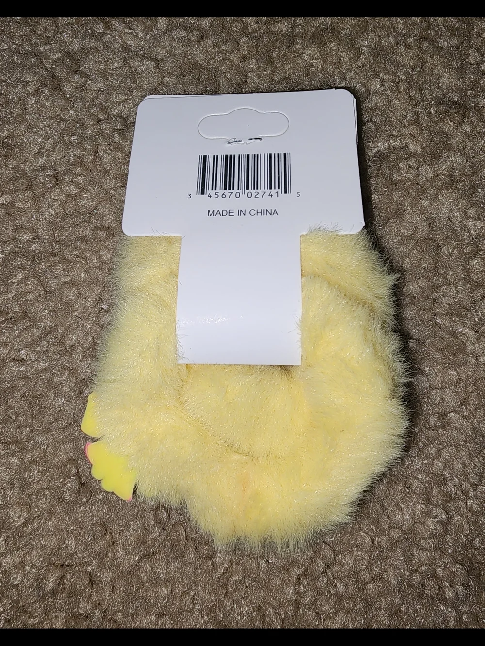 Sanrio Plush Hair Ties with Yellow Cartoon Girl Charms Set/2 $6